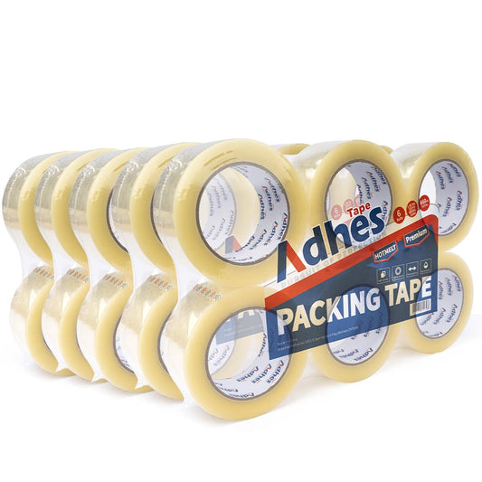 ADHES Heavy Duty Packing Tape, 30 Rolls, 1.88 Inch x 55 Yards, 2 mil Shipping Tape Refills, Packaging Tape, Box Tape for Moving, Shipping, Mailing and Sealing