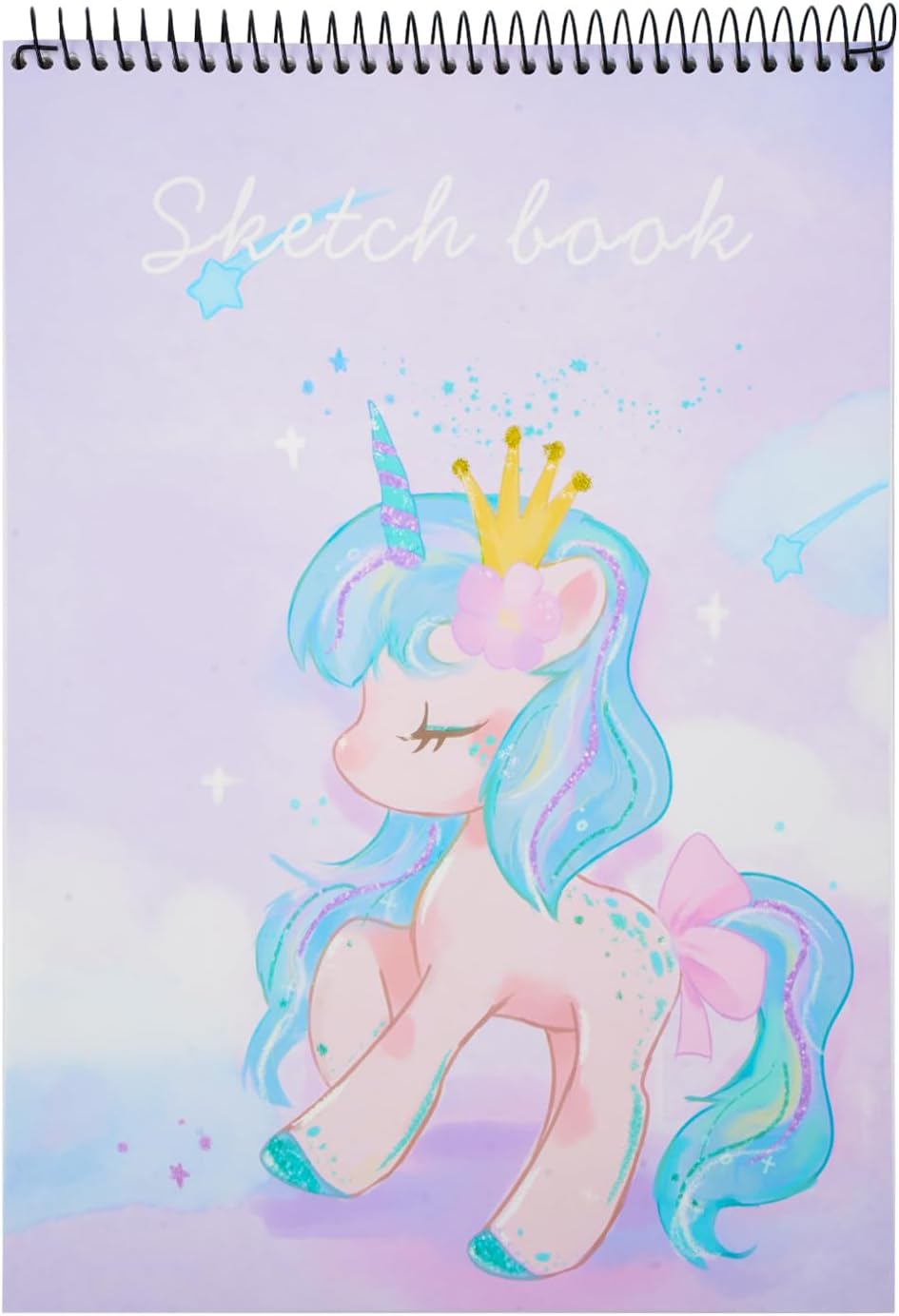 MEMX Sketch Book for Kids, 8”X11.5” 100 Pages(110gsm), Spiral Bound Artist Sketch Pad, Durable Acid Free Sketchbook for Painting, Sketching or Doodling, Best Gifts for Drawing Boys and Girls, White