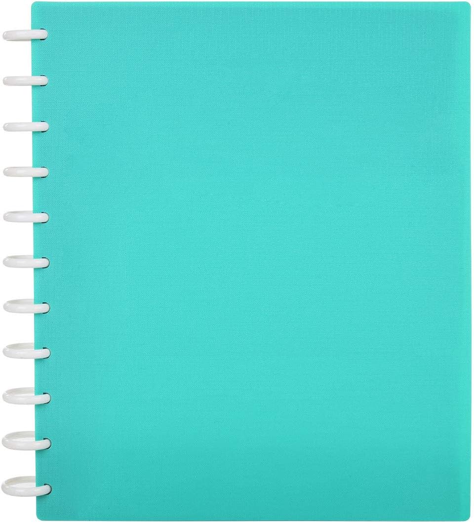 Talia Discbound Notebooks, Planner, Customizable, (Celestial Turquoise, Letter (8.5in x 11in))
