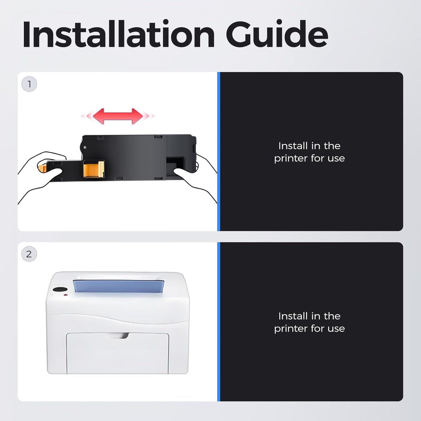 6022 6027 Toner Cartridge Set 4-Pack Replacement for Xerox 106R02759 106R02756 106R02757 106R02758 Compatible with Xerox Phaser 6020 6022 WorkCentre 6025 6027 Color Printer Black Cyan Magenta Yellow