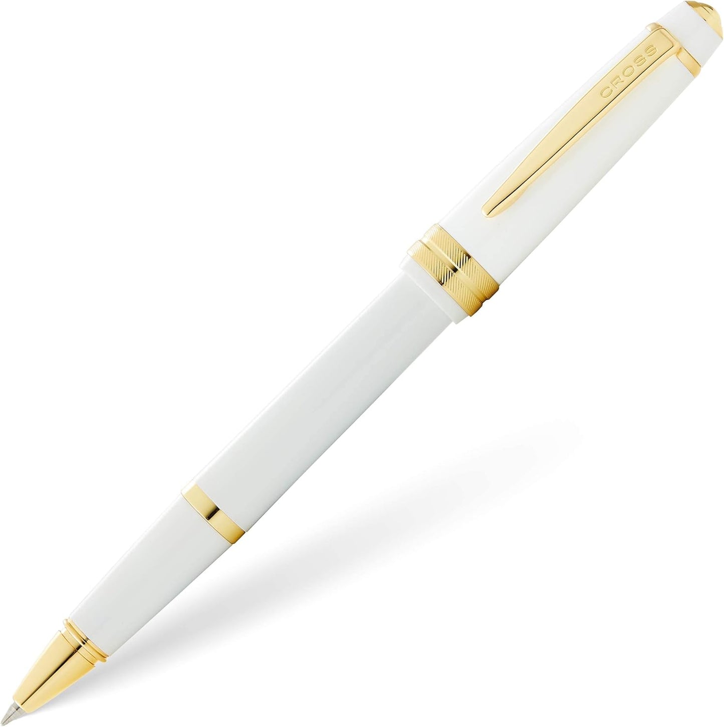 Cross Bailey Light Refillable Ballpoint Pen Presented in a Everyday Gift Box - Medium Point, Black Ink, Polished White