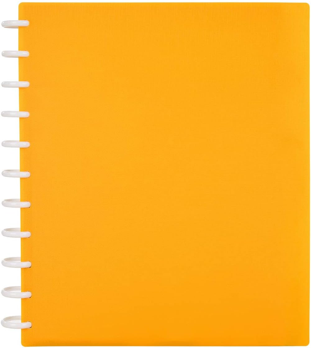 Talia Discbound Notebooks, Planner, Customizable, (BBQ Mustard, Letter (8.5in x 11in))