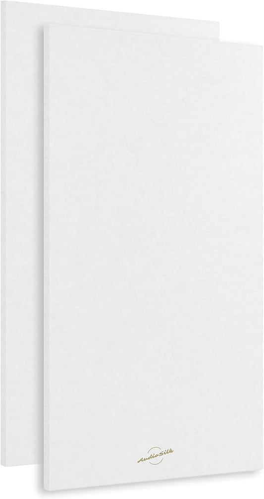 Acoustic Panels, 2 Pack, Large, 46" x 23", Pure White