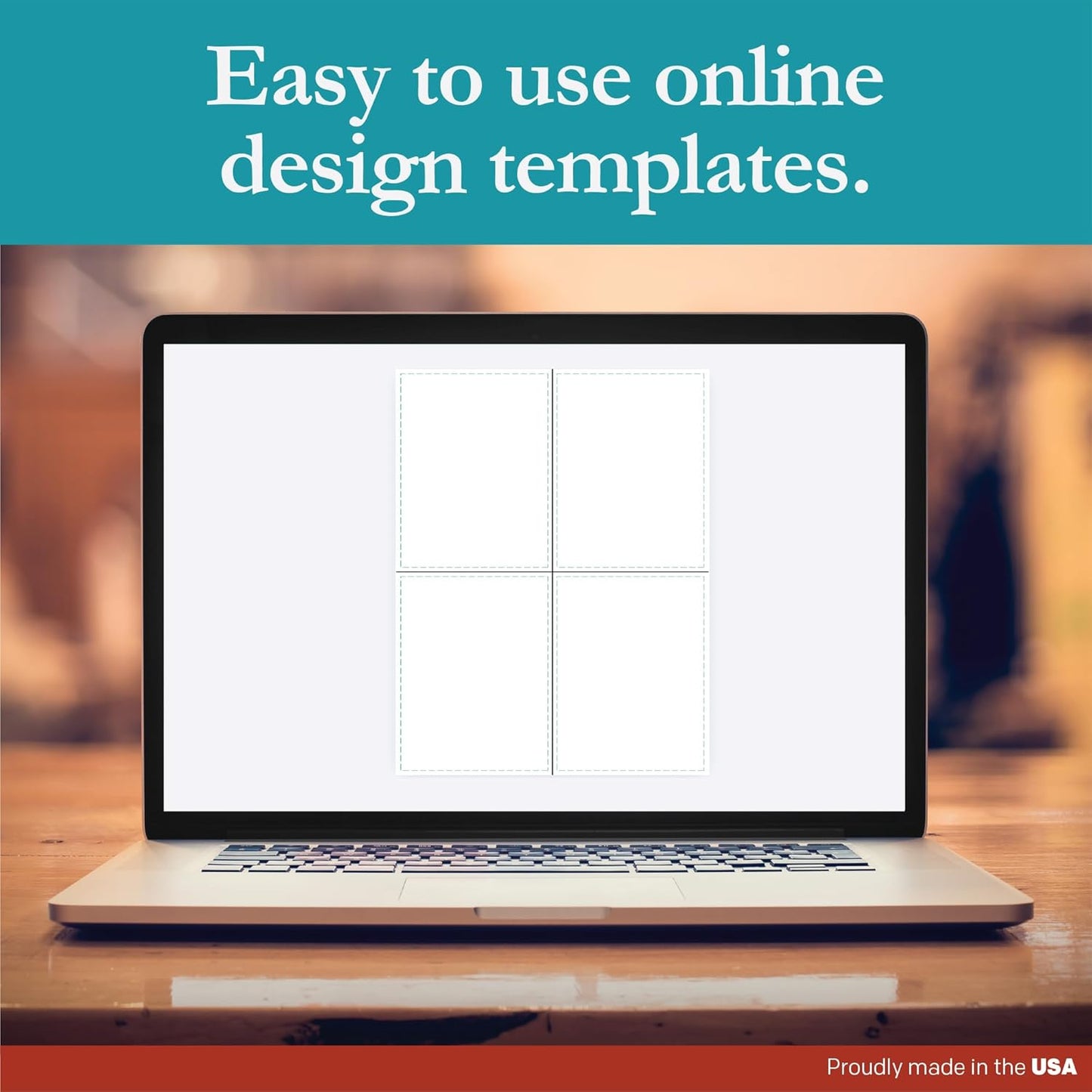 Premium Label Supply White Sticker Shipping Labels – 4.25" x 5.5" – Laser/Inkjet Compatible – (4 per Sheet), 100 Sheets – 400 Total Adhesive Labels