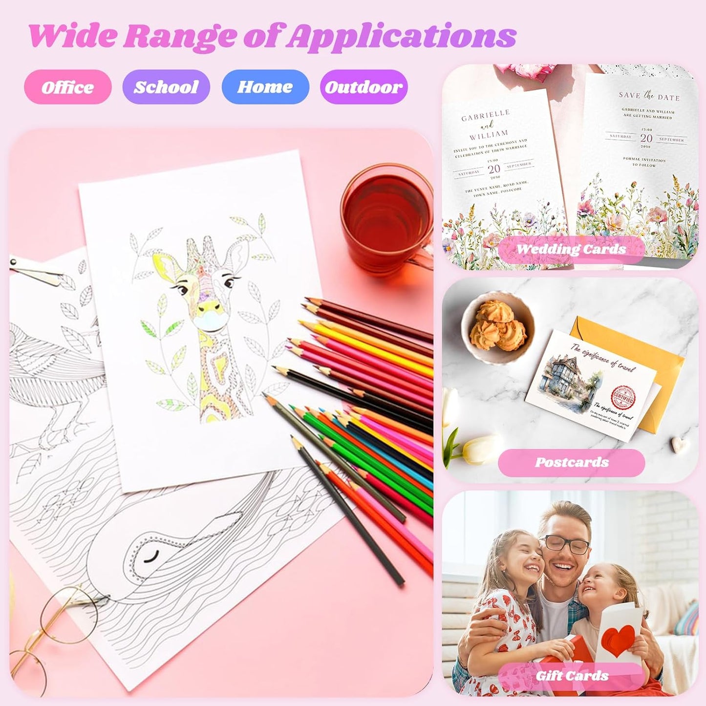 9" x 12" Sketch Paper, Art Paper Bulk, 65 Sheets (68lb/100gsm) Drawing Paper, Acid Free Artist Painting Writing Sketching, School Easel Art Supplies for Kids Teens Students Adults Beginners