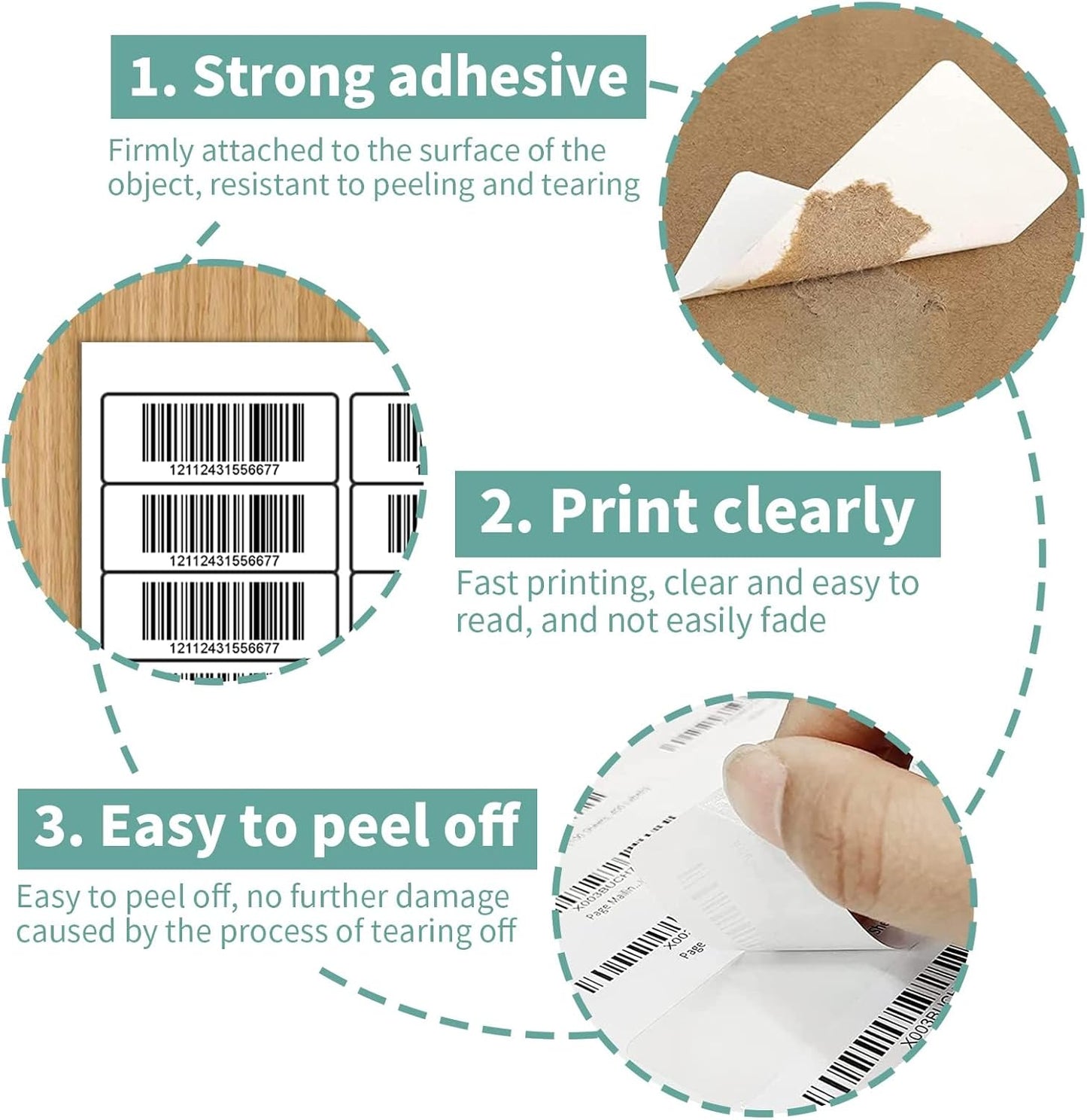 200 Sheets 6000 Lables Shipping Return Address Labels for Laser & Inkjet Printers, 1" x2-5/8 White Shipping Labels, 30 Up Labels Printable Mailing Address Label