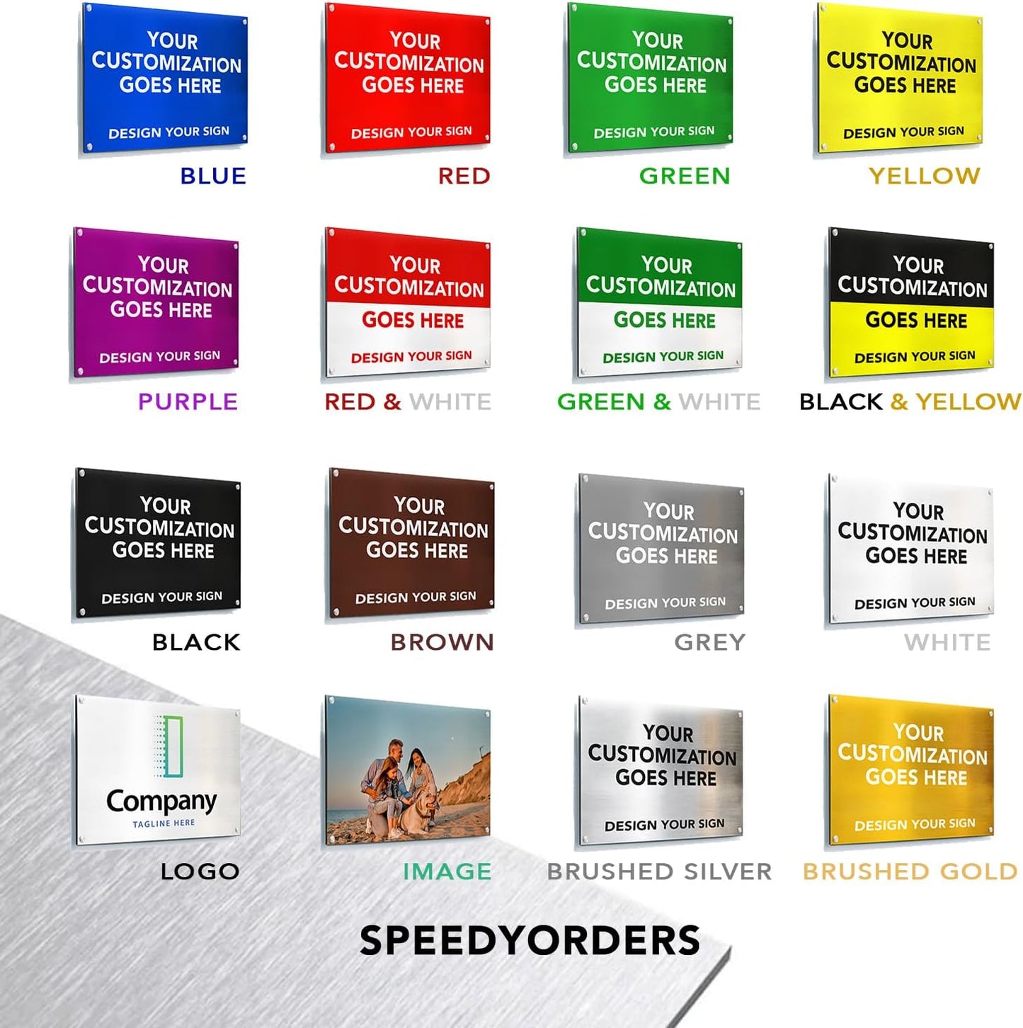 Custom Outdoor Metal Signs, Personalized Aluminum Signs, Customized Safety Signs, Metal Business Signs, Waterproof Outdoor Business Signs, White Aluminum (Yellow, 30x24 In)