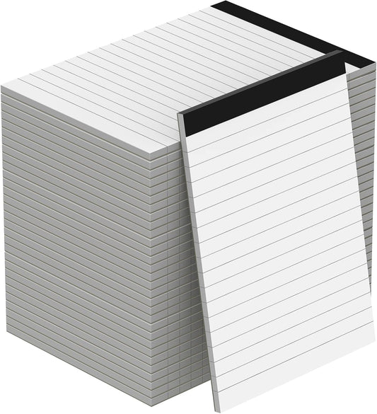 Notepad for Daily Planning and Organization of Work – 4 x 6-inches Lined Paper – Thick Bright White Paper – 30 Pages – Note Pads Ruled Pages – Pack of 30