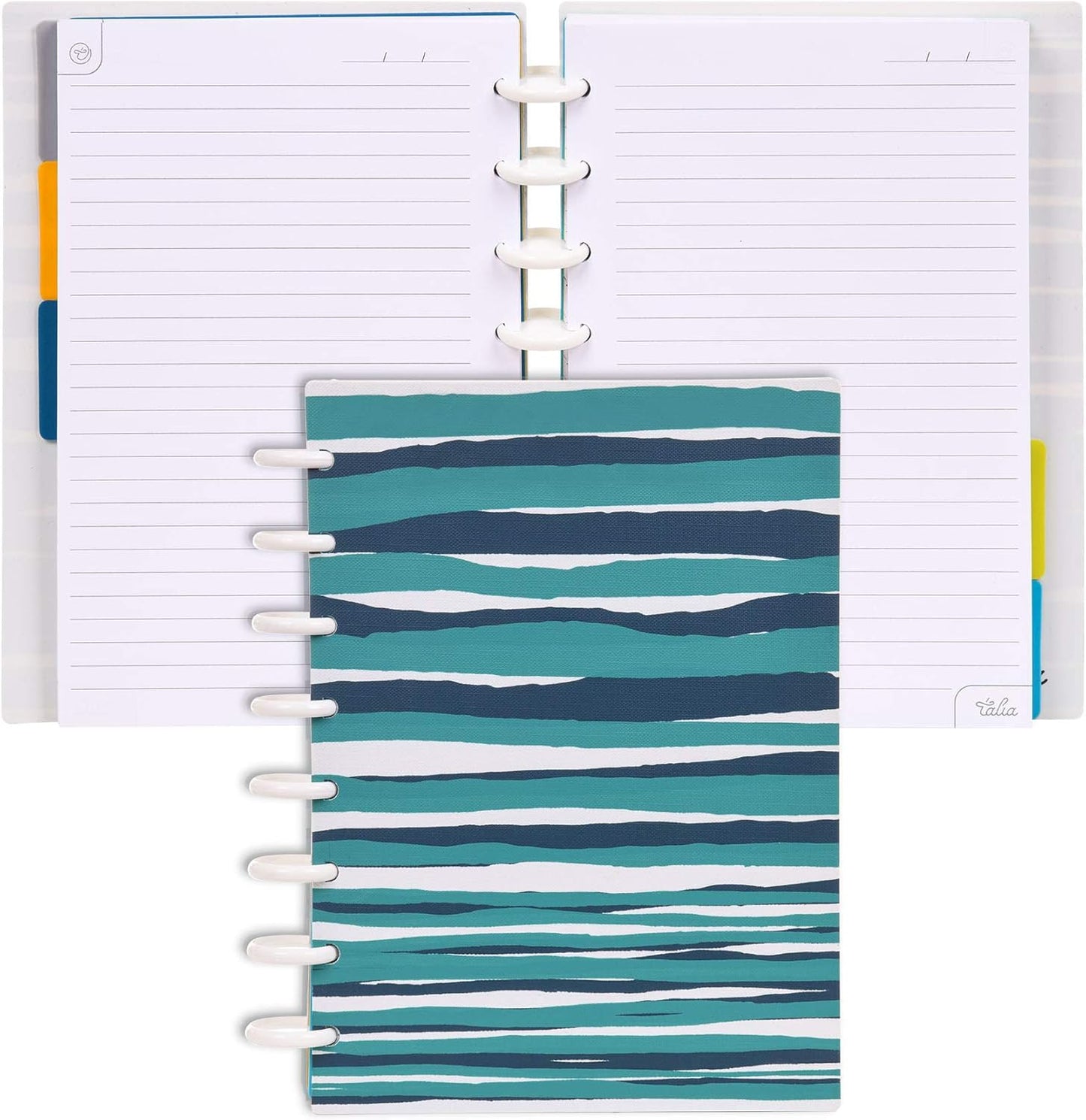 Talia Discbound Notebooks, Planner, Customizable, (xHorizon, Junior (5.5in x 8.5in))