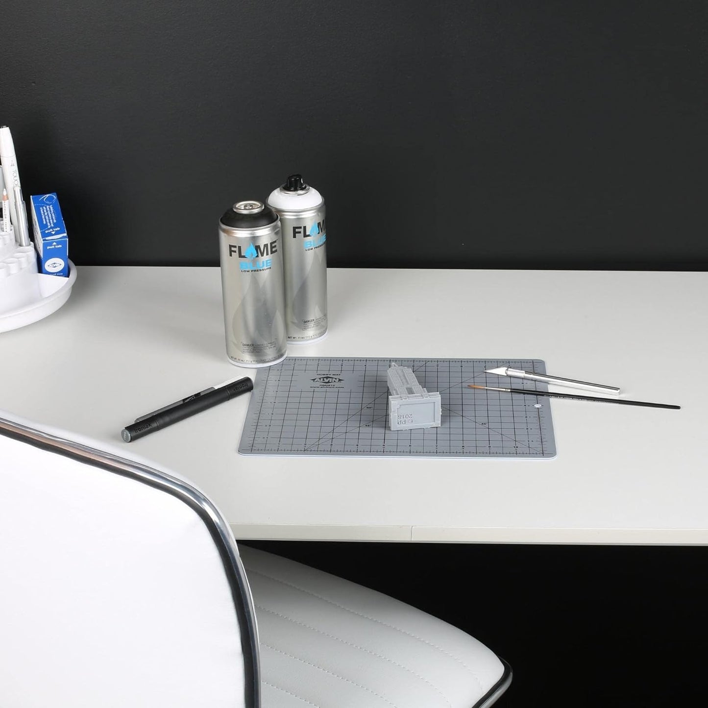 ALVIN HM Self-Healing Cutting Mat for Hobbies 8.5 x 12 inch | Double-Sided Blue/Grey | 3-Layer Gridded Surface for Arts, Crafts and Sewing - Model HM0812