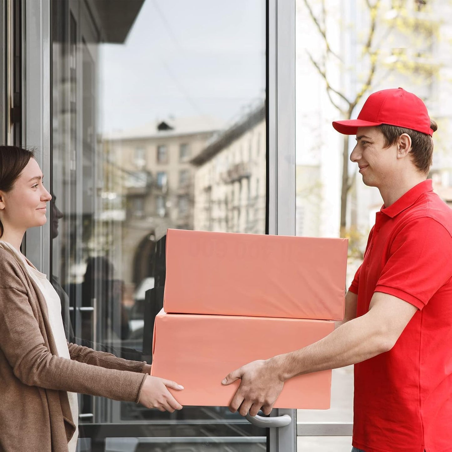 Metronic Poly Mailers 24x24 300 Pack, Self Seal Large Shipping Bags for Clothing, Waterproof Shipping Envelopes for Small Businesses, Flexible Mailers Poly Bags Plastic Bags Packages Bags Peach Pink