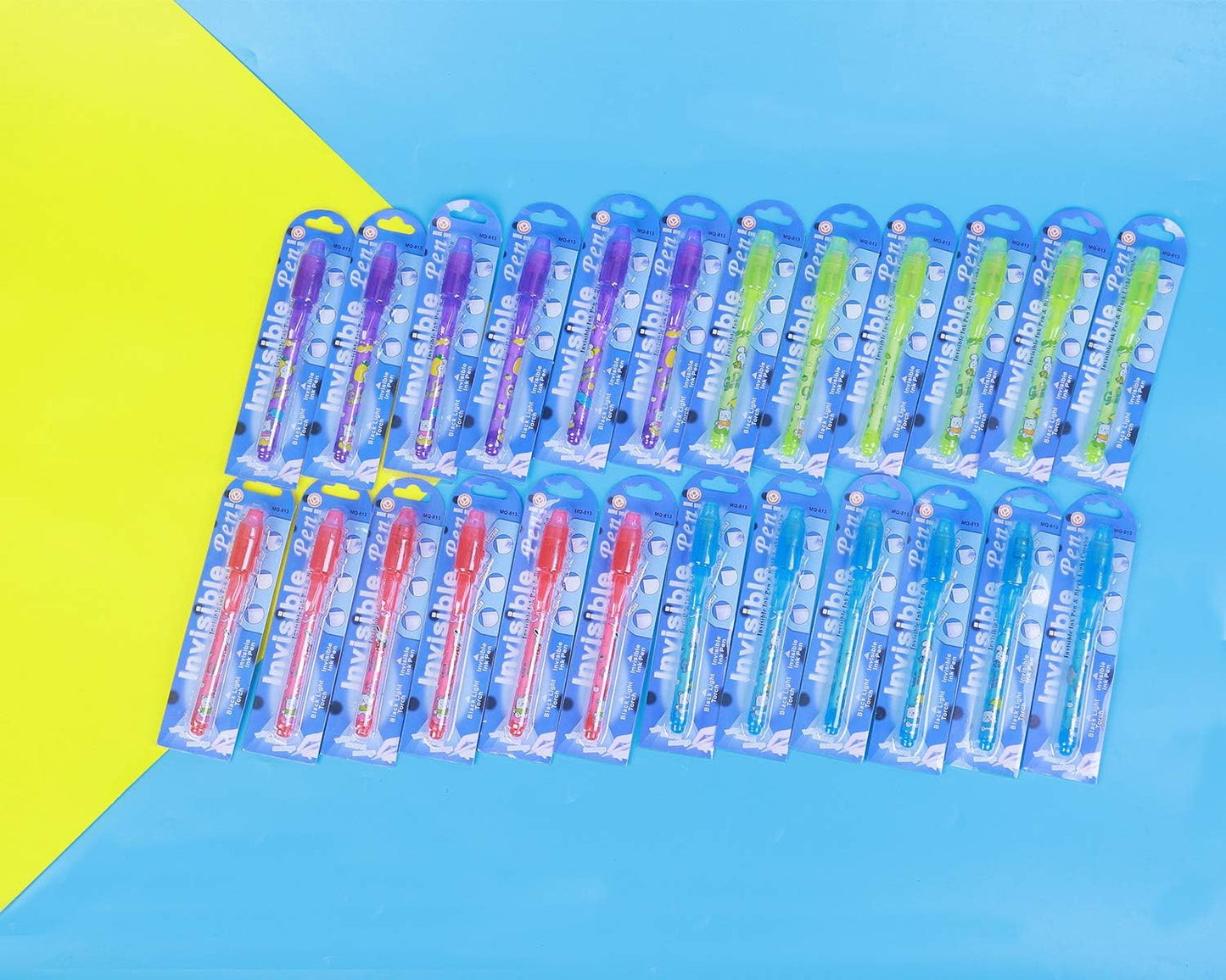 Invisible Ink Pen, Spy Pen Secret Message Writer with uv Light Magic Marker for Drawing Fun Activity Kids Party Favors Ideas Gifts and Stock Stuffer (24pcs)