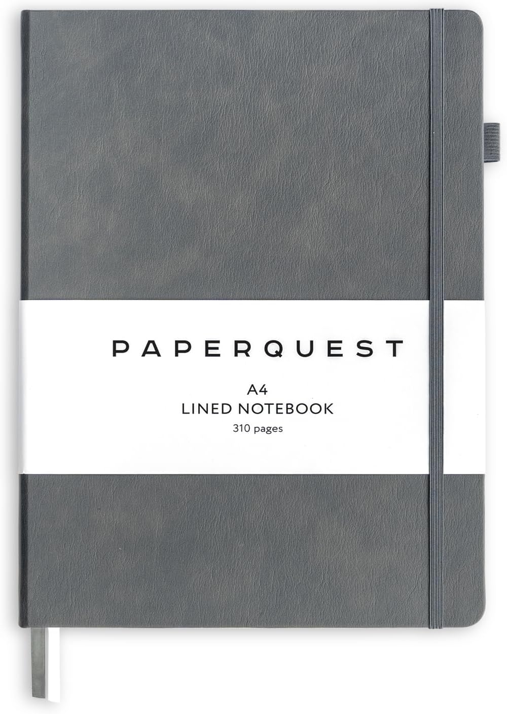 A4 Hardback Notebook, Vegan Leather Journal Lined, 310 Pages, 100GSM Thick Paper, Lay flat Notebook for Women, Men, Writing, Office, Work, Study, College Ruled Notebook with Pocket,