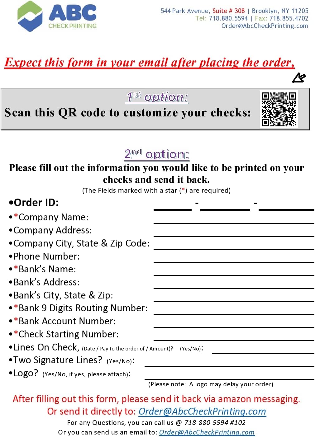 ABC Computer Voucher Checks Compatible w/Quick Books on Top, Blue Linen (250 Sheets)