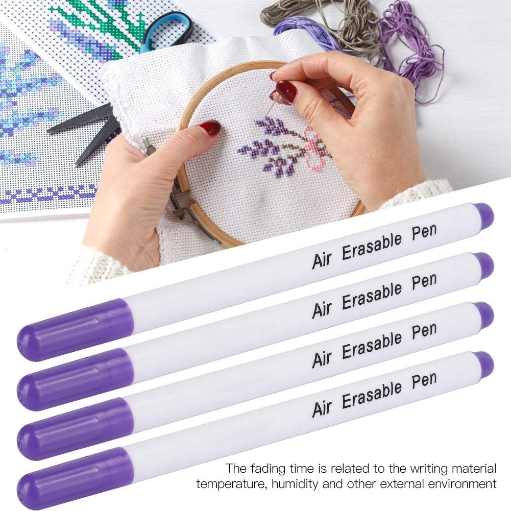 Air Water Erasable Pen Fabric Marker Temporary Marking Auto Vanishing Pen Air Erasable Pen, 10pcs Disappearing Ink Marking Pen for Cloth Marking ToolsMarking & Tracing Tools(Single