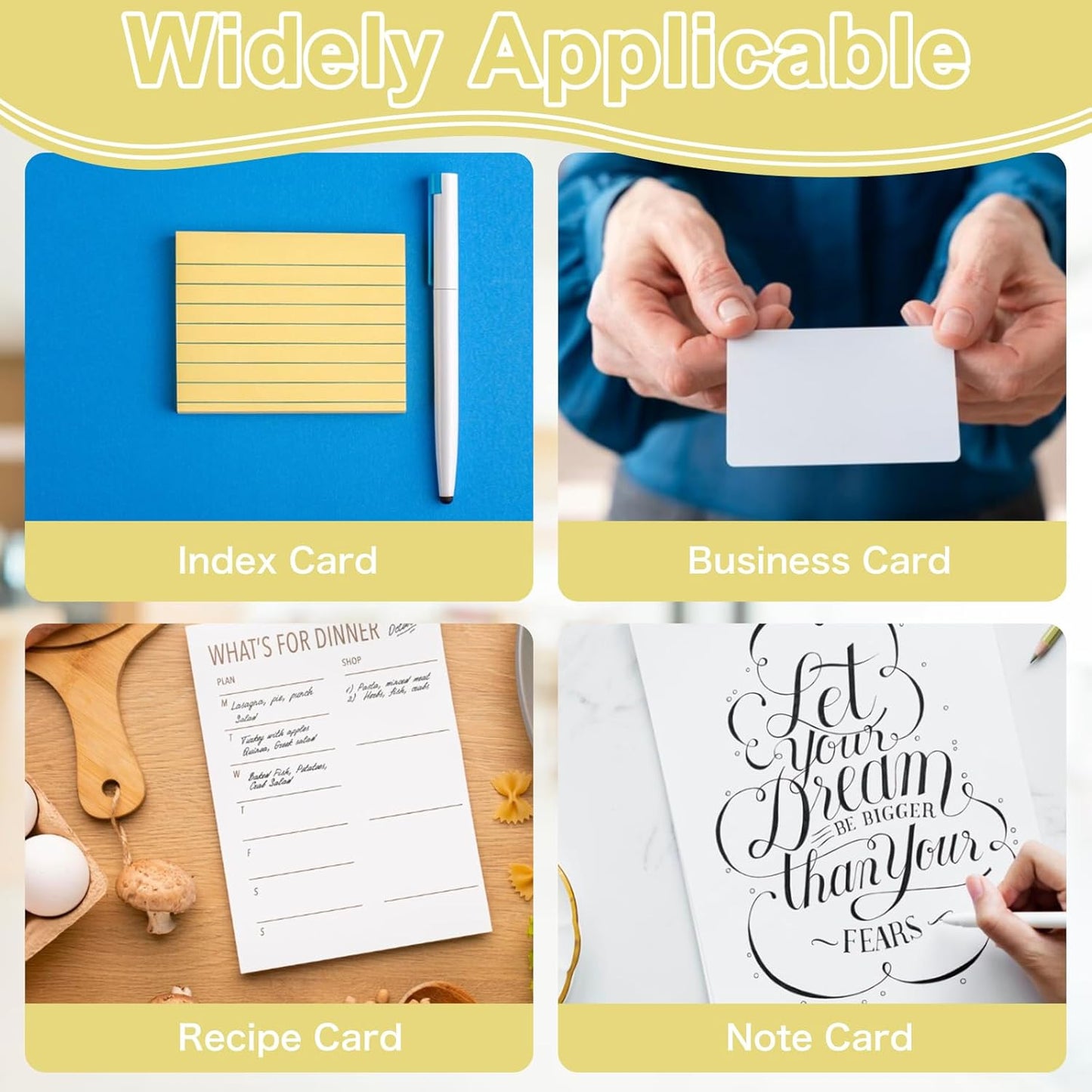 5x8 Inch Index Card Display Stand Acrylic Card Holder For Desk Note Card File Box Postcard Holder Business Stand Display Index Organizer Case for Office Business Desktop(No Card)