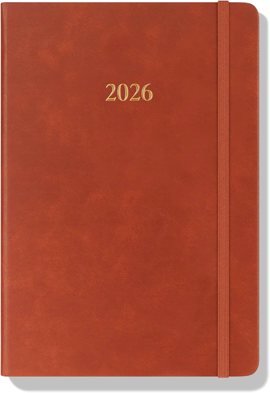 Wykeham's Executive 2026 Daily Journal Planner – US Public Holidays & Format – Customization Available (Brown, 8.5"×5.5")