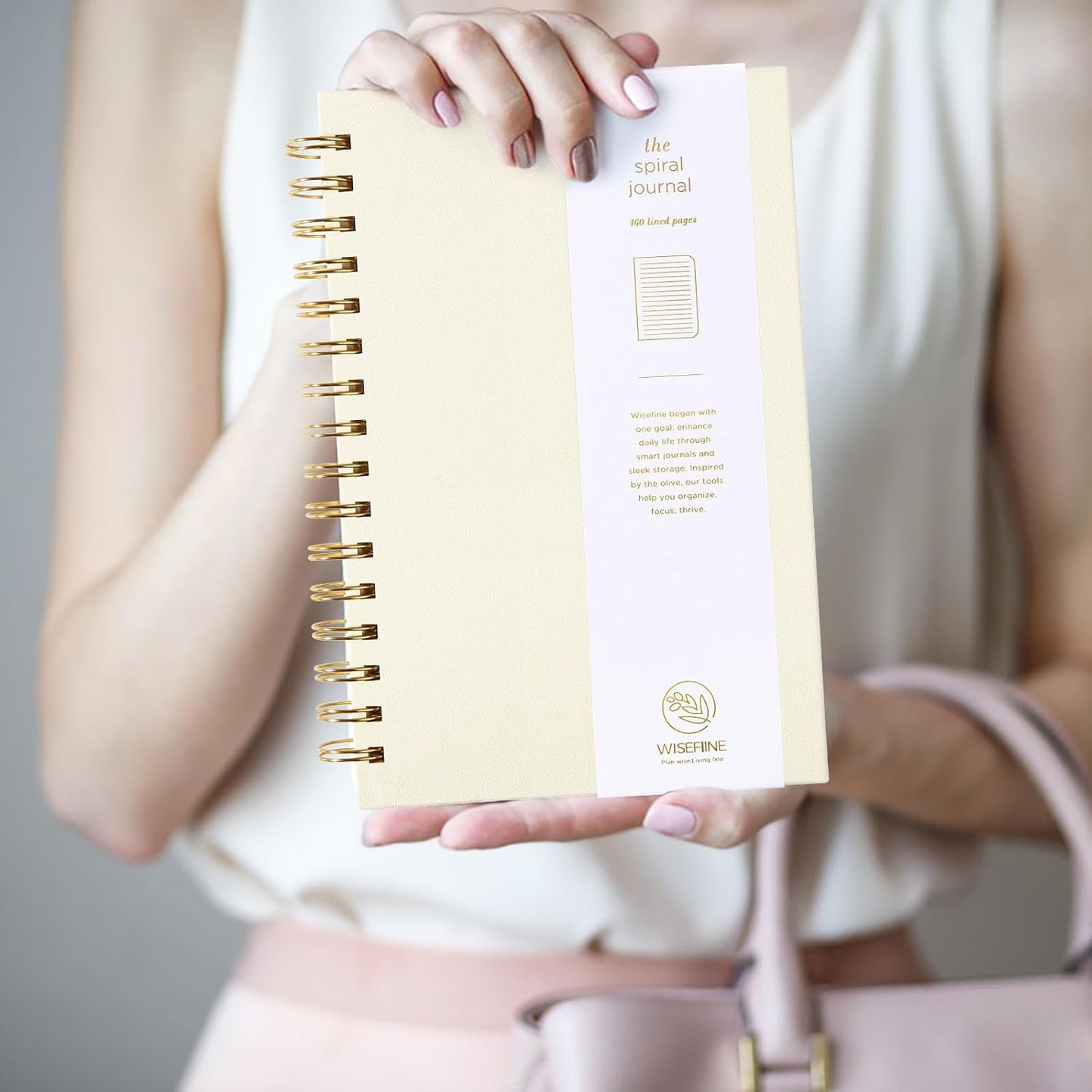 Spiral Journal Notebook with 160 Lined Pages – Hardcover Writing Journal with Gold Twin-Wire Binding, A5 College Ruled Notebooks for Work, School, Travel, Diary, Gift for Women & Men Blackish Green