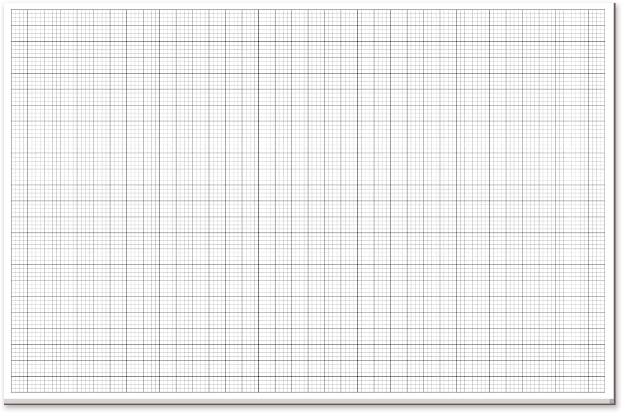 Graph Paper Pad - 30 Sheets/60 Pages, 24" x 36" Large Graph Paper 1" and 1/4" Ruled Grid Paper for Engineer Architect Designer Mathematician Draftsmen Sketch House Commercial Building Plan Drafting