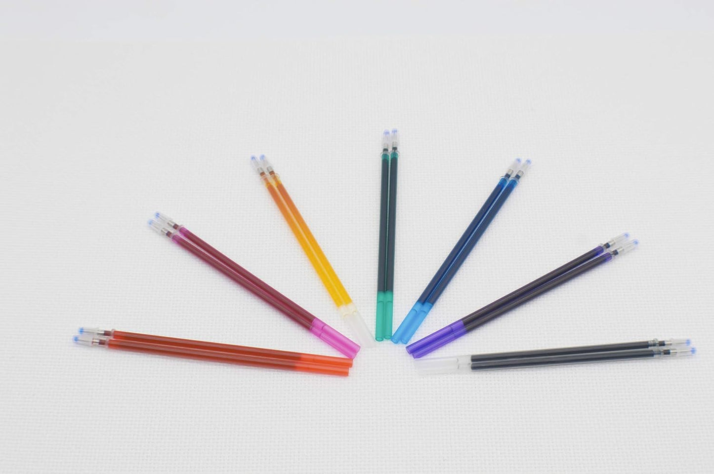 7 Colors Water Erasable Marking Pens, Washable Fabric Marker,7 Pack with 14 Refills