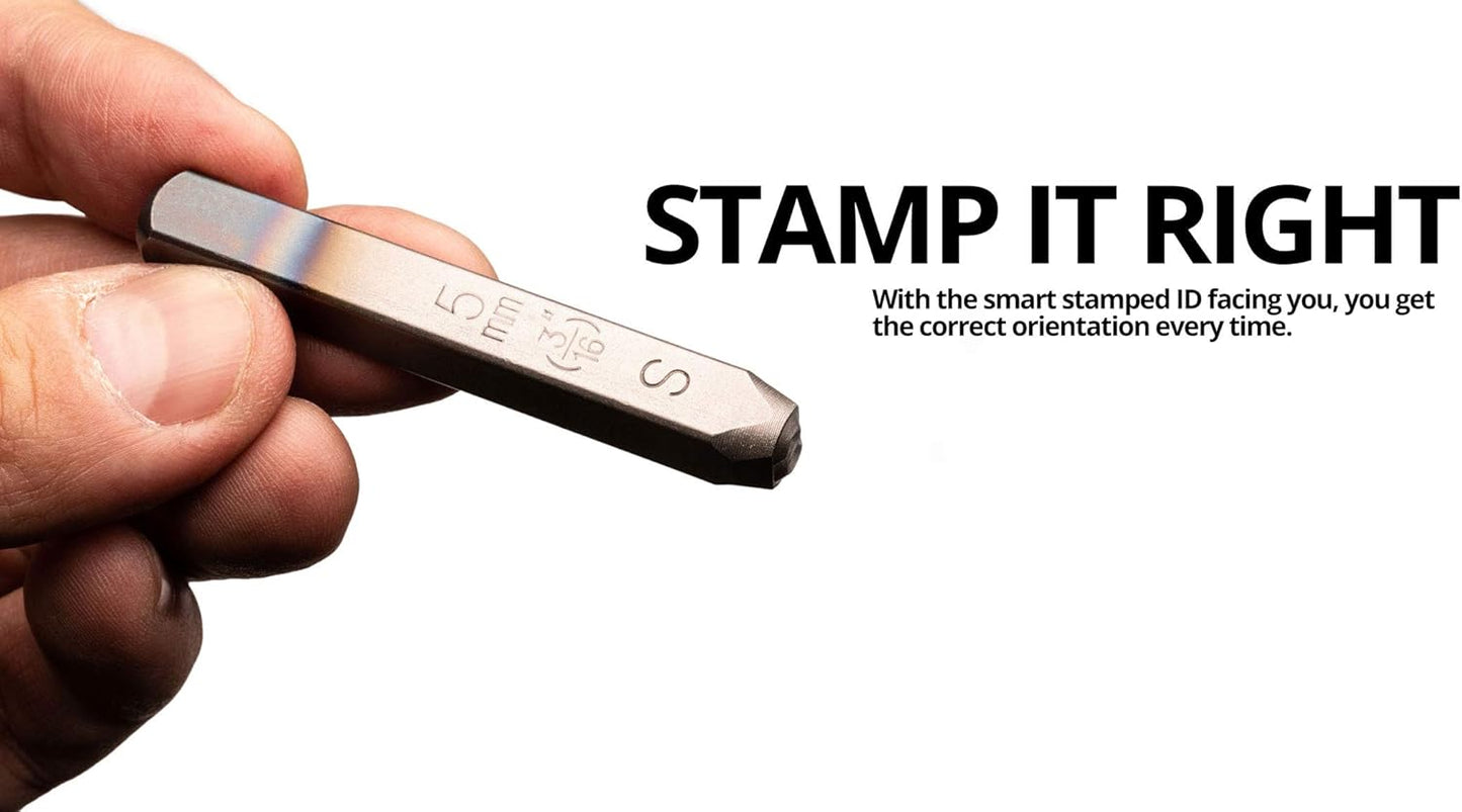 Capri Tools Professional 3/16 in. Number Stamp Set, 9-Piece