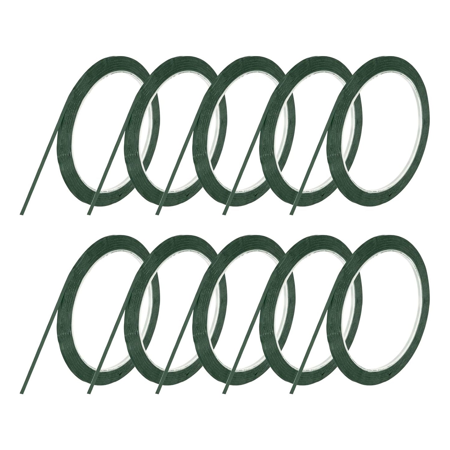 MECCANIXITY 10 Rolls Whiteboard Tape Graphic Chart Tape 3mm 54.7 Yard Art Tape Thin Self-Adhesive Pinstripe Tape Masking Tape for Gift Wrapping Craft Supplies, Green