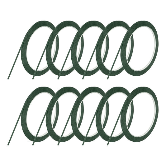 MECCANIXITY 10 Rolls Whiteboard Tape Graphic Chart Tape 3mm 54.7 Yard Art Tape Thin Self-Adhesive Pinstripe Tape Masking Tape for Gift Wrapping Craft Supplies, Green