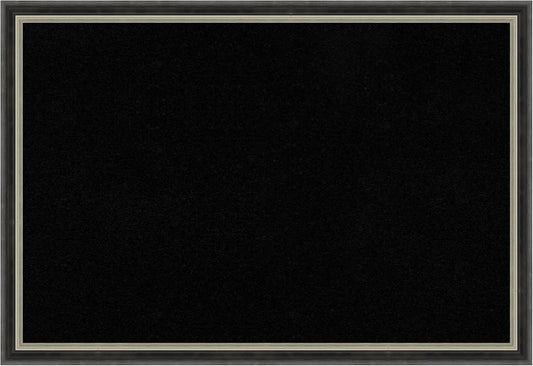 Amanti Art Black Cork Board for Wall, 13x19 Vision Board with Black Wood Frame, Small Corkboard Office Decor for Home Organization, Modern Corkboard Pinboard to Display Items for Home Organization in
