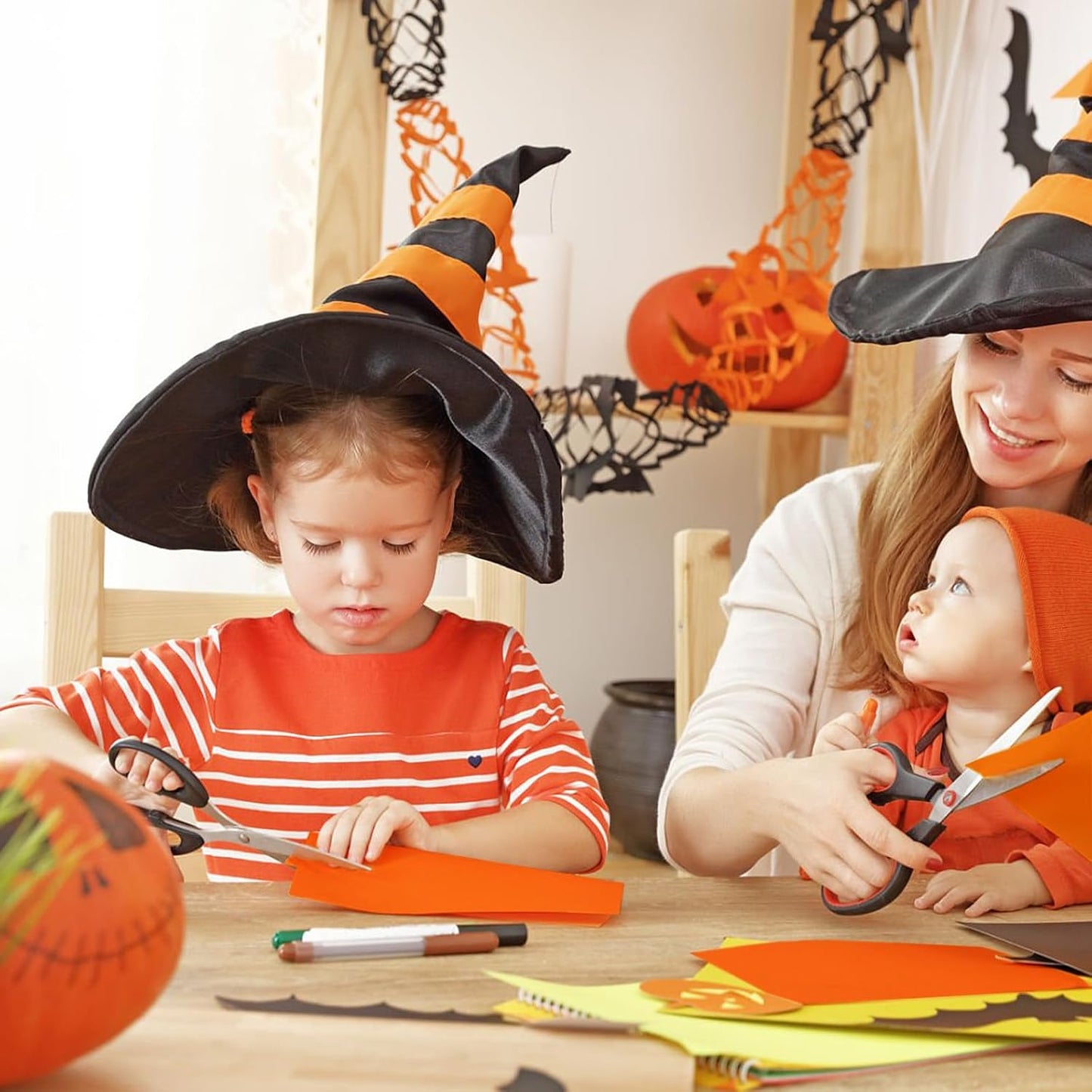 Orange Cardstock Paper 8.5 x 11 80lb Card Stock, Goefun 24 Sheets Orange Construction Paper for Halloween Card Making, Invitations, Menus, DIY Cards