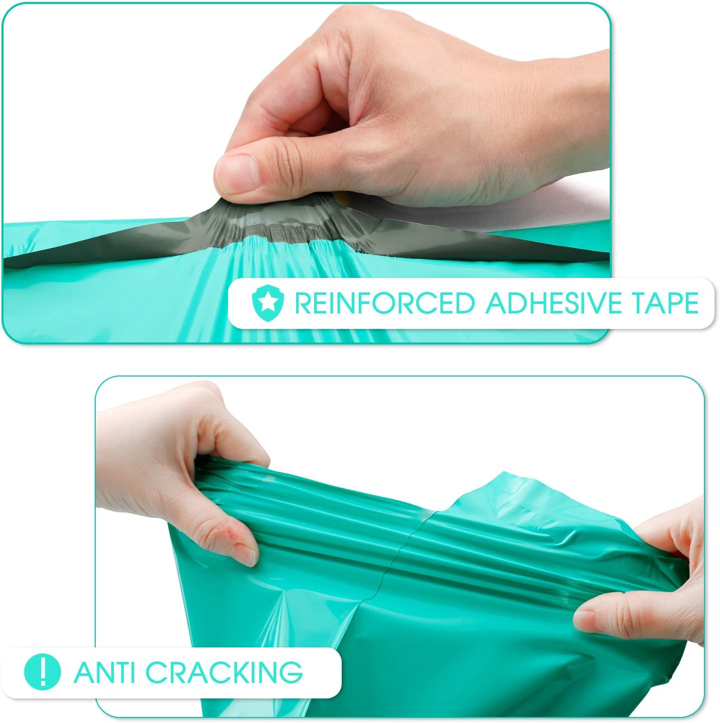 Metronic Teal Poly Mailers 14.5x19 Large Poly Mailers 100 Pack Self-Seal Shipping Bags, Packaging Bags, Shipping Envelopes, Packaging for Small Business, Boutique, Clothing