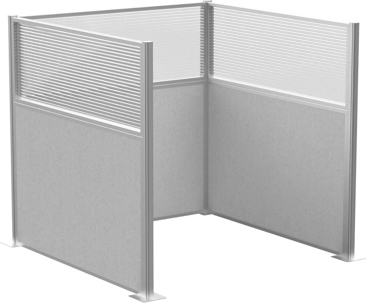Versare Hush Panel Cubicle Kit | Workstation Partition Walls | Sound Dampening Cubicle Walls | Partitions for Desks