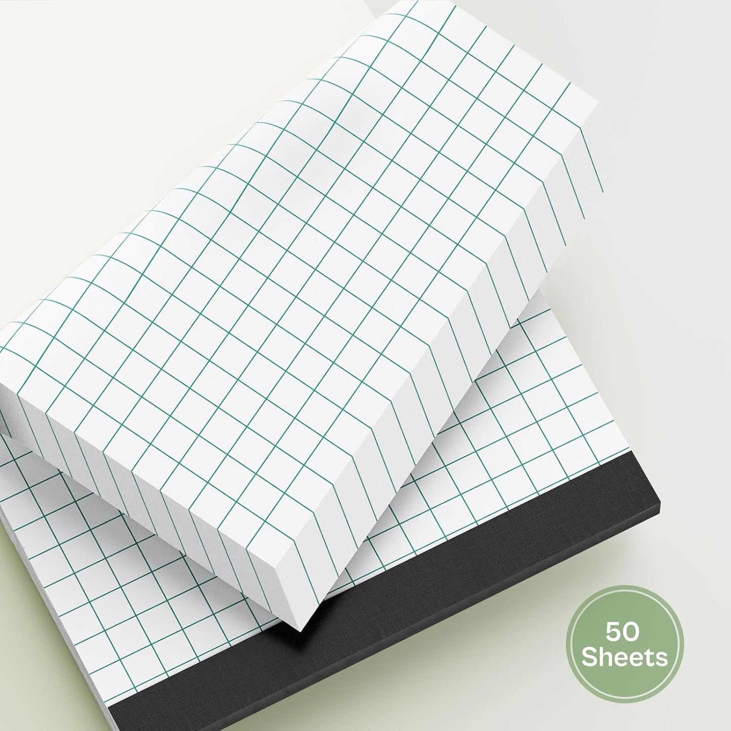 Graph Paper Pads 4 Pack Grid Paper Pad 2x2 Blue Squares Per Inch Grid Paper 8.5 x 11.75 Inch Perforated Legal Pads 50 Sheets Graph Paper Notebook 8.5 x 11, Graph Paper Notepad for Home, Office, School