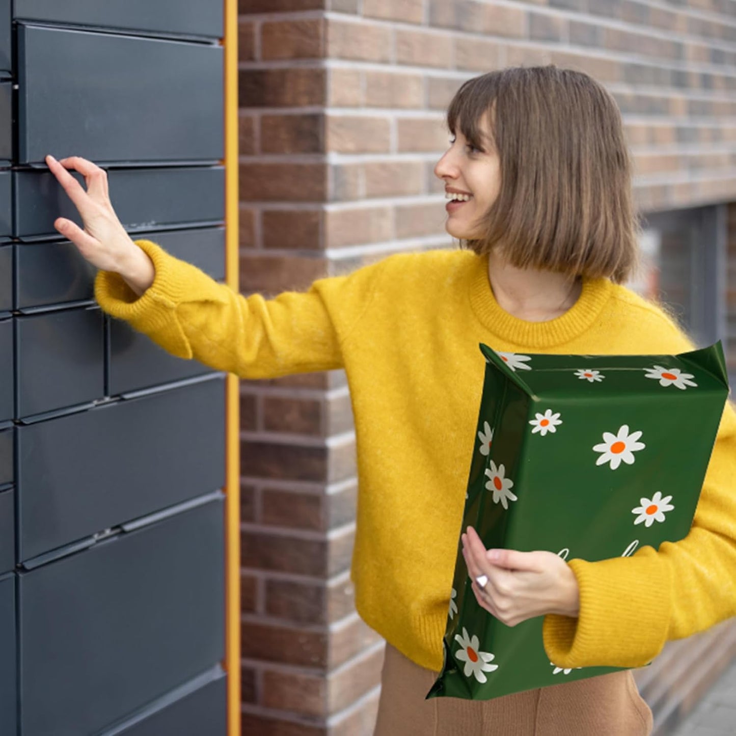 Poly Mailers 10x13 Inch 25 Pcs - Cherry printed Shipping Bags, 2.4mil Thickness, Waterproof and Tear Resistant Mailing Envelopes, Self-Sealing Packaging Bags for Small Business