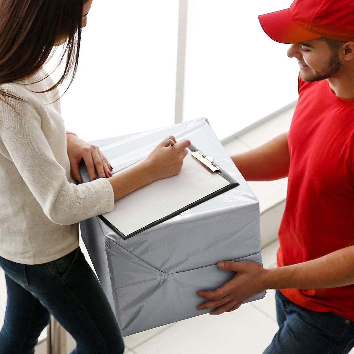 Metronic Poly Mailers 14.5x19 2000 Pack White, Large Shipping Bags Bulk Mailing Envelopes for Small Business, Mailers Poly Bags for Shipping Self Seal, Mailing Envelope Packaging Bags