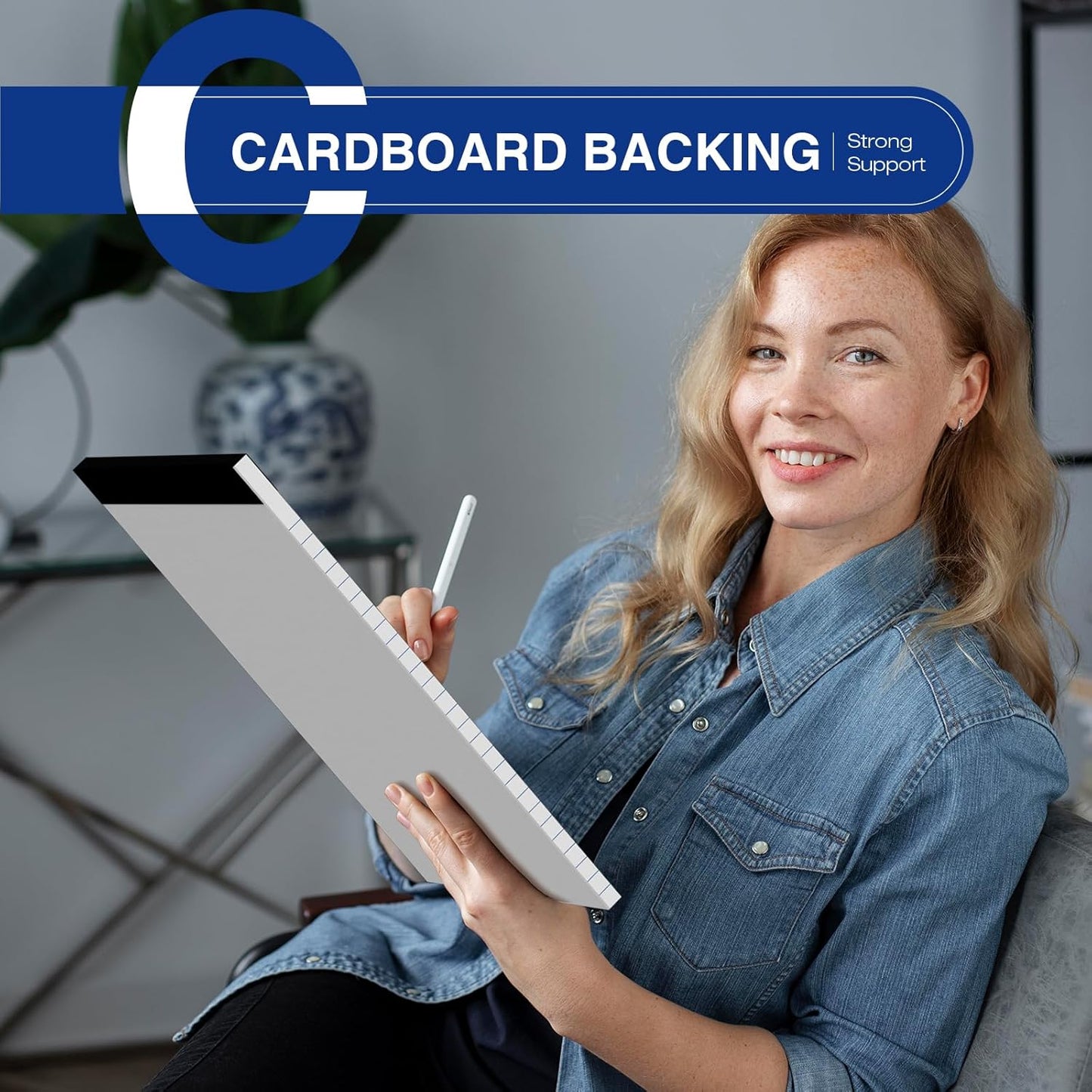 12-Pack Legal Pads 8.5"x11" Wide Ruled Note Pads - 600 Sheets (50/Pad) with Micro-Perforated Notepad & Chipboard Backing To-Do Lists Thick Lined Writing Paper Notebook for School & Office Supplies