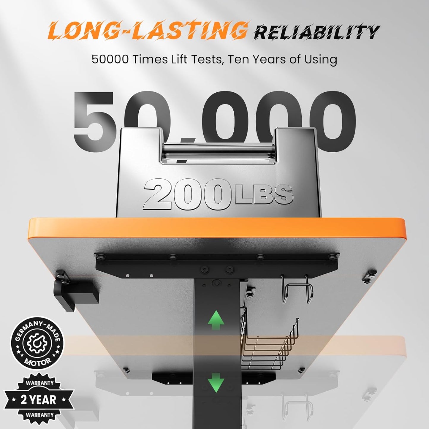 SIAGO Electric Standing Desk Adjustable - 48 x 24 Inch Sit Stand up Desk with Cable Management - 3 Memory Preset Adjustable Height Table