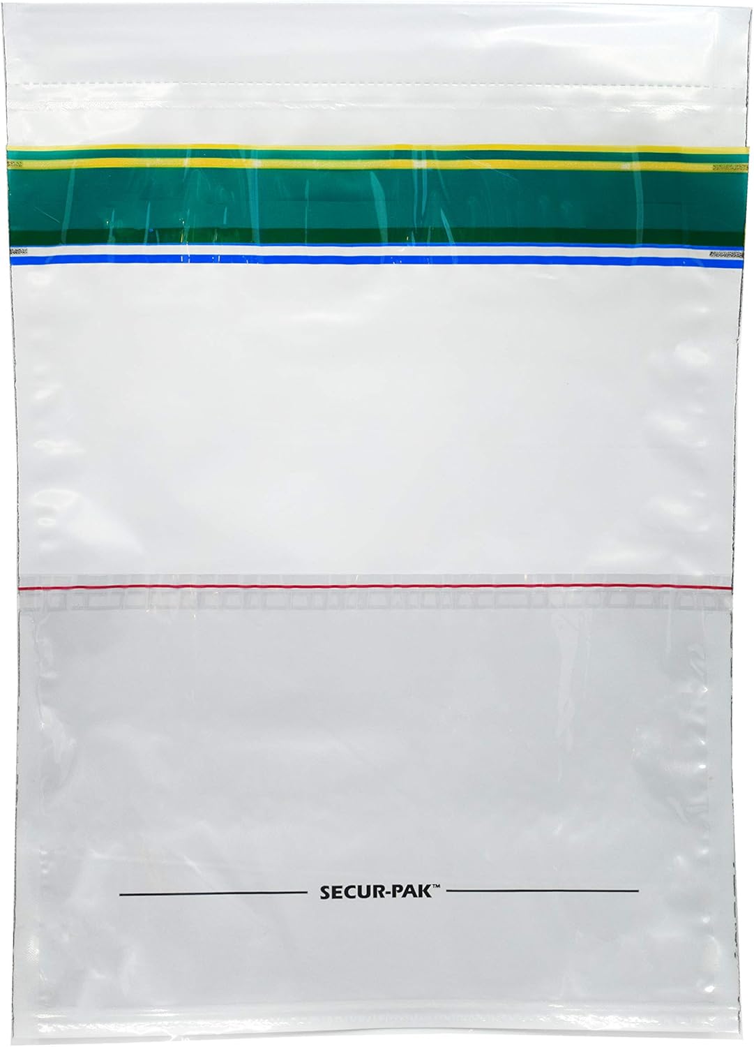 Deposit Bags with Pocket - Pack of 100 - Premium, Level 4 Security Tamper Evident, White Security Bags - Self Sealing, Opaque 2.5 Mil Plastic - 9" x 12" - hBARSCI