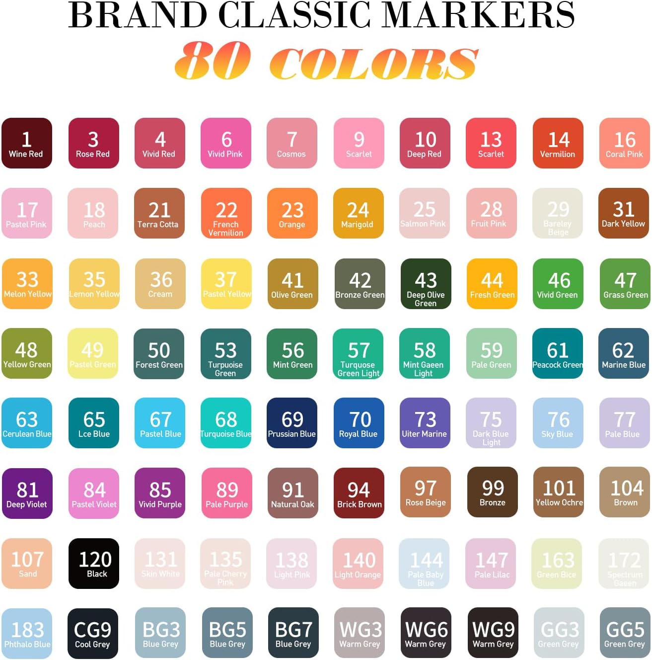 Alcohol Markers, 60 Dual Tip Permanent Art Markers for Coloring, Illustrations, and Sketching, Includes Case for Easy Storage, Alcohol, Based Ink Ideal for Book Painting and Card Making