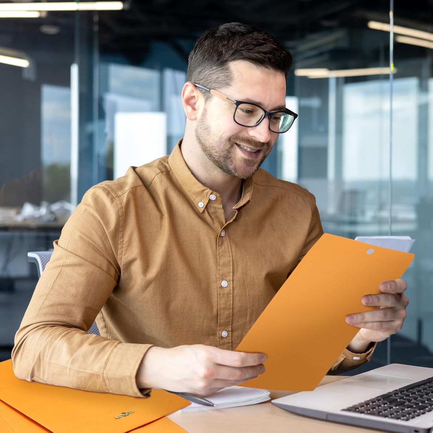 Teling 50 Pcs Manilla Envelopes Clasp Kraft Catalog with Closure for Storing Mailing 28 lb Kraft Envelope Paper for Office Document School Business Home(Yellow,7 * 10)