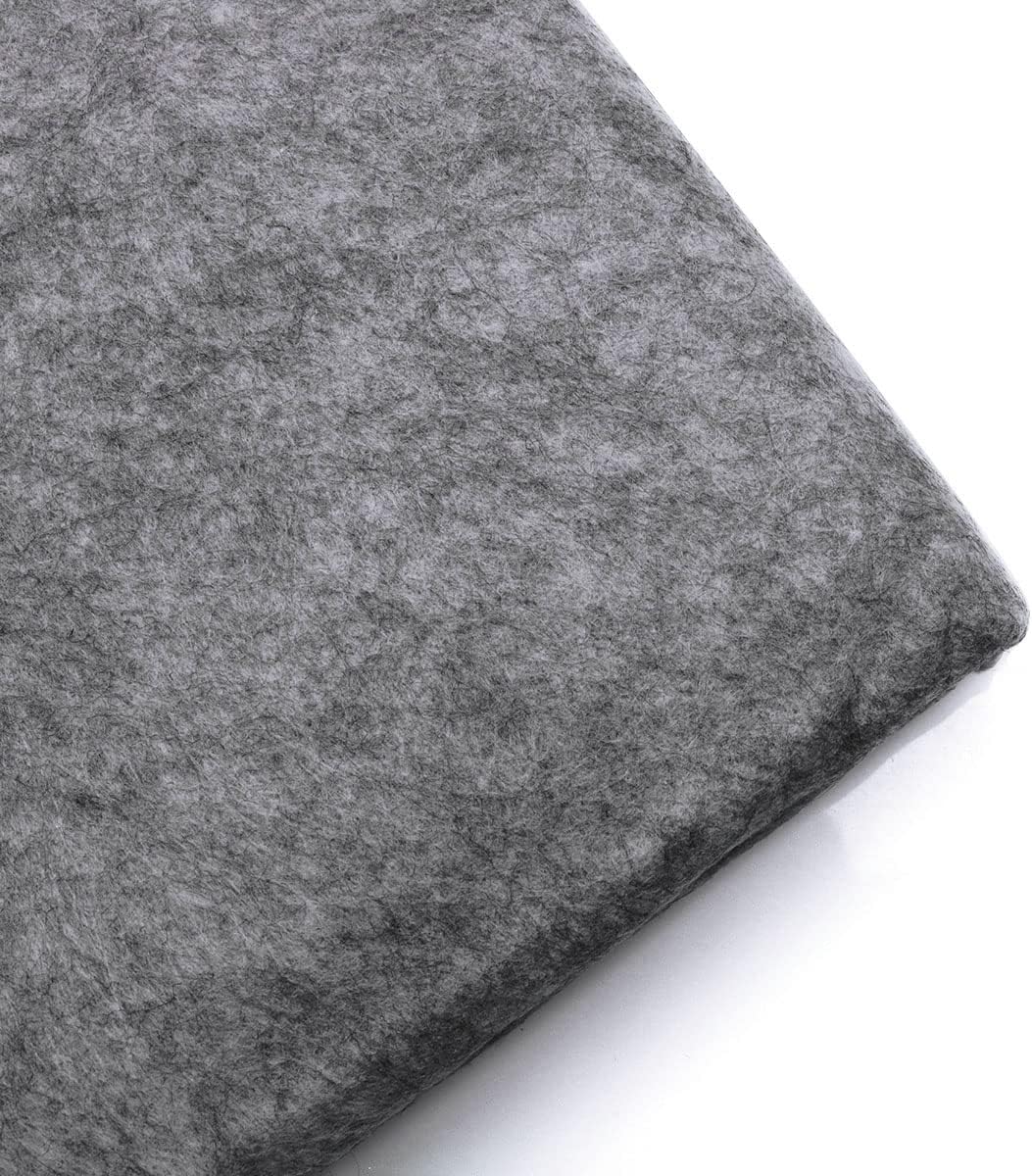 Ruiwaer Chinese Calligraphy Drawing Felt Mat, Sumi Xuan Paper Painting Felt Desk Pad for Practice Calligraphy Traditional Chinese Painting (50 x 70 cm), Grey