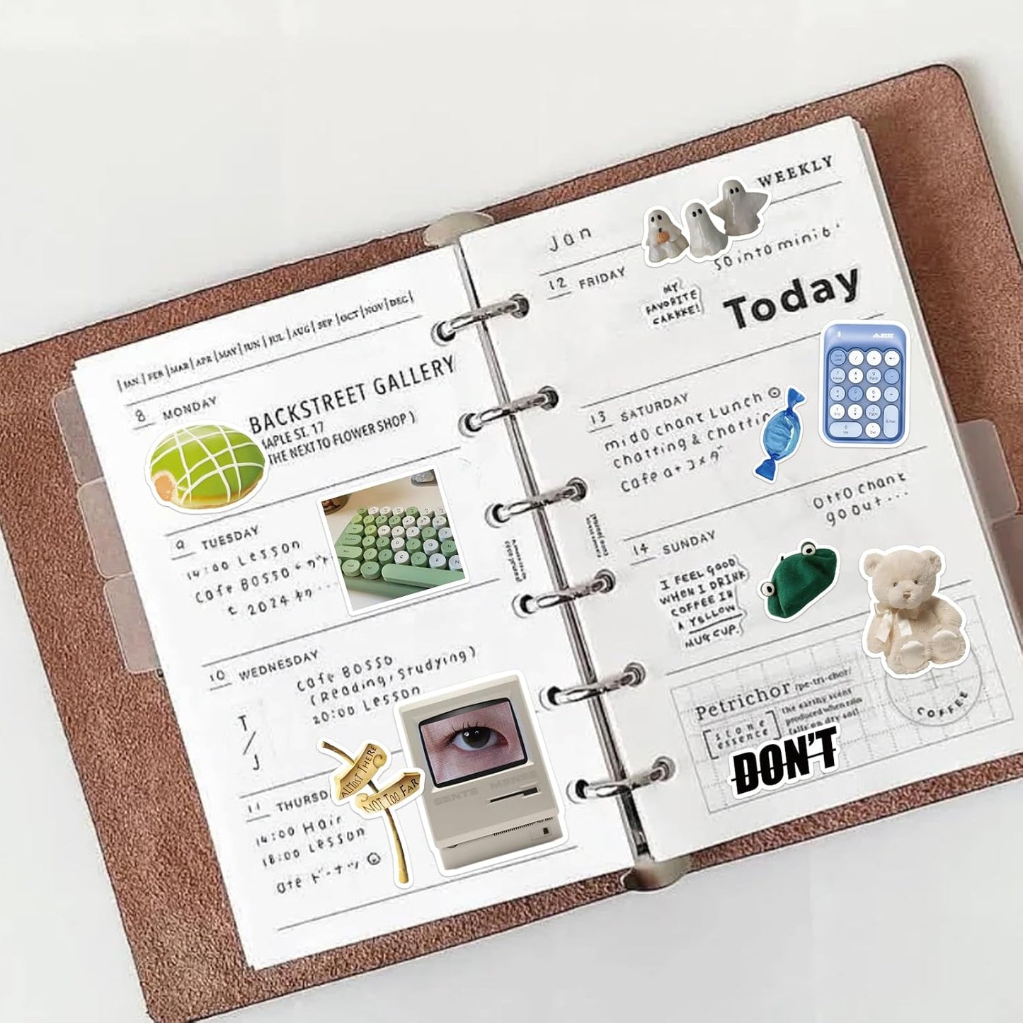 400 PCS Cute Stickers,Aesthetic Motivational and Inspirational Stickers for Adults, Teens, Laptops, Water Bottles, Journals, INS Style Summer Sticker for Journaling, Planners and Scrapbooks