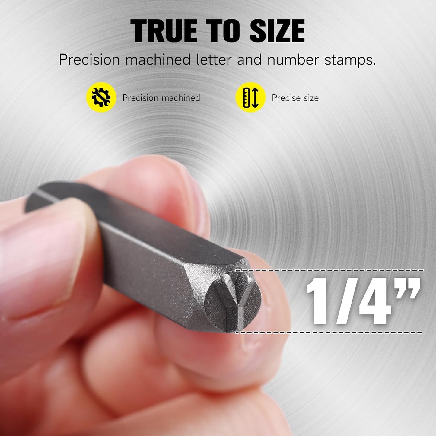 YKLP 37 Pcs Number and Letter Stamp Set,1/4” (6mm) (A-Z & 0-9 + Heart) Metal Letter Stamps DIY Arts & Crafts Leather Stamps, Leather, Wood for Jewelry Stamping kit