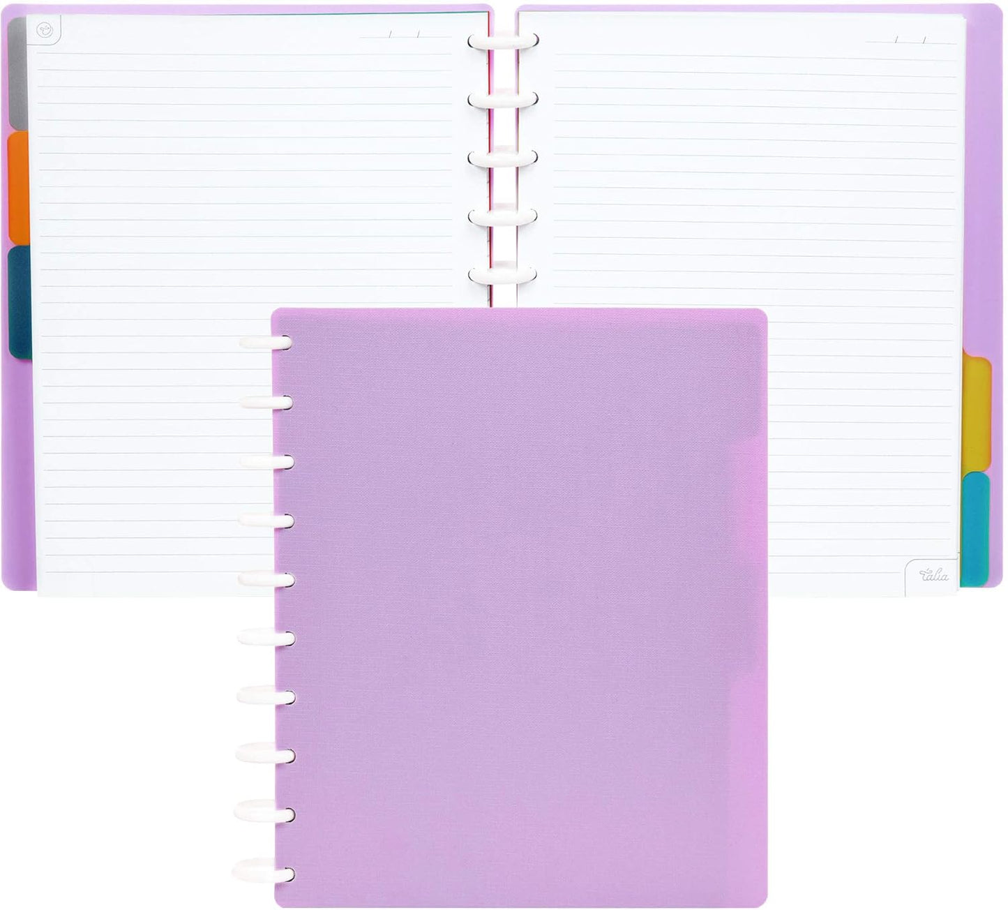 Talia Discbound Notebooks, Planner, Customizable, (Spring Pink, Midsize (7.5in x 9.75in))