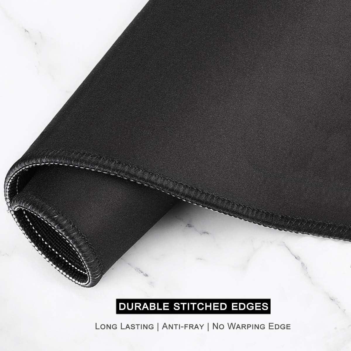 Auhoahsil Large Gaming Mouse Pad, XXL 35.4 x 15.7 in Desk Pad Stitched Non-Slip Rubber Long Computer Mousepad Thin Extended Full Size Desk Mat for Desktop, Laptop, Wireless Mice, Purple