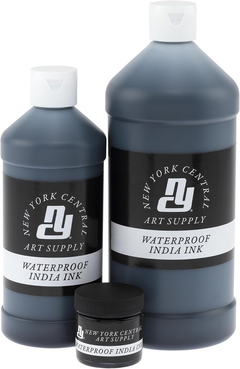 New York Central® India Ink 32oz Bottle - Make an Impact with Matte Black India Ink, Perfect for Artists, Calligraphy, Illustrations, & More