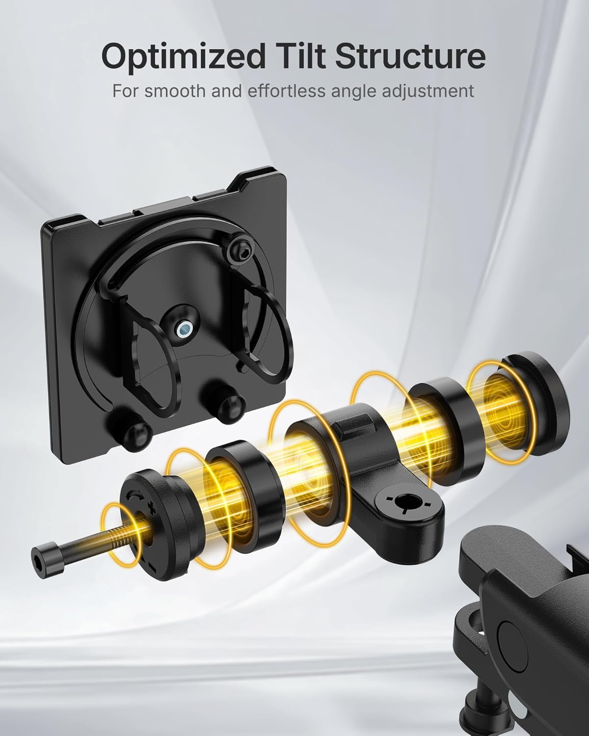 monTEK Heavy-Duty Monitor Arm for 17-57" Ultrawide Curved Screen, Supports up to 59.4 lbs, Adjustable Gas Spring Arm, 75/100 VESA Mount, Clamp & Grommet Desk Monitor Mount Single, Black