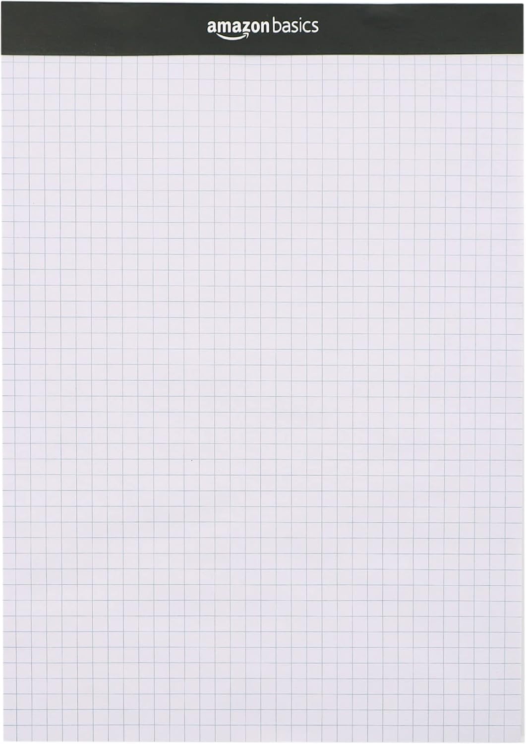 Amazon Basics Quad-Ruled Graph Paper Pad, Pack of 2, 8.5 Inch x 11.75 Inch, 100 Sheets/Pad, White