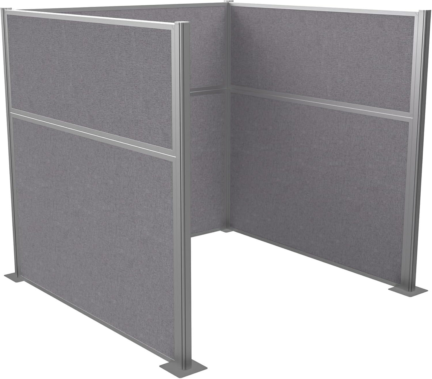 Versare Hush Panel Cubicle Kit | Workstation Partition Walls | Sound Dampening Cubicle Walls | Partitions for Desks
