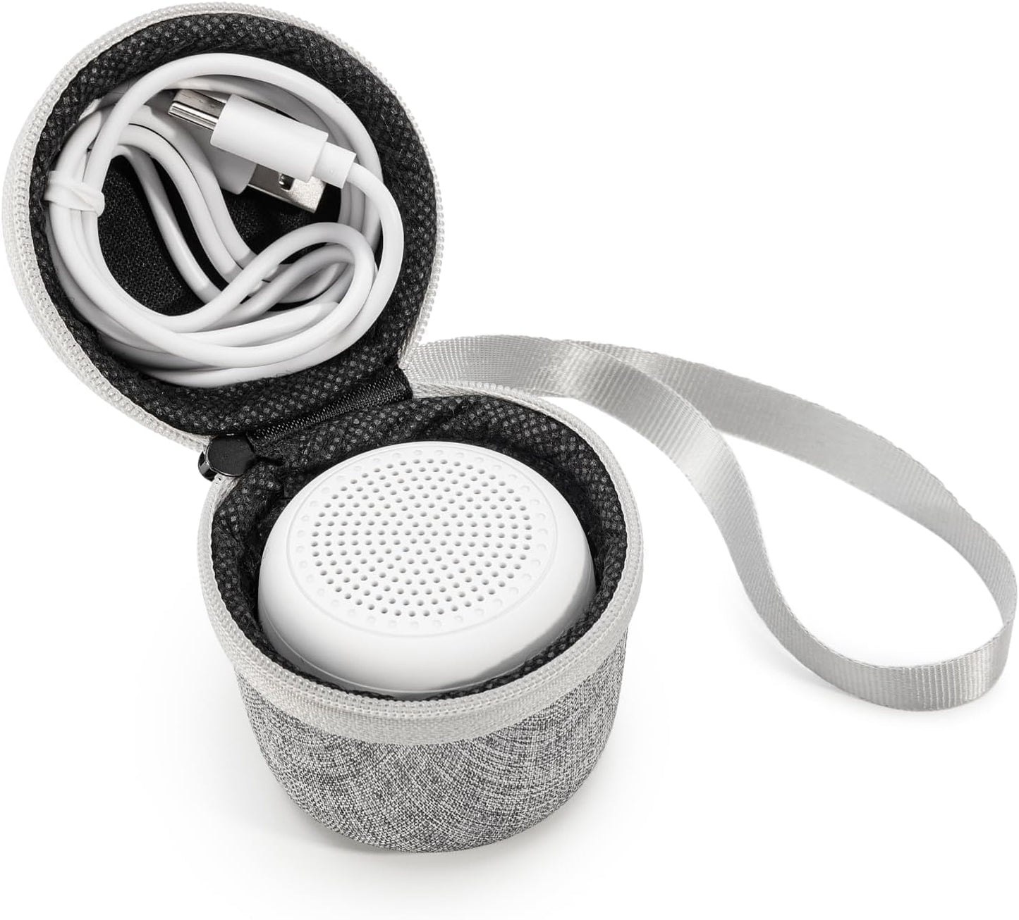 Babelio Portable White Noise Machine + Travel Case in Grey, for Adults Kids Baby