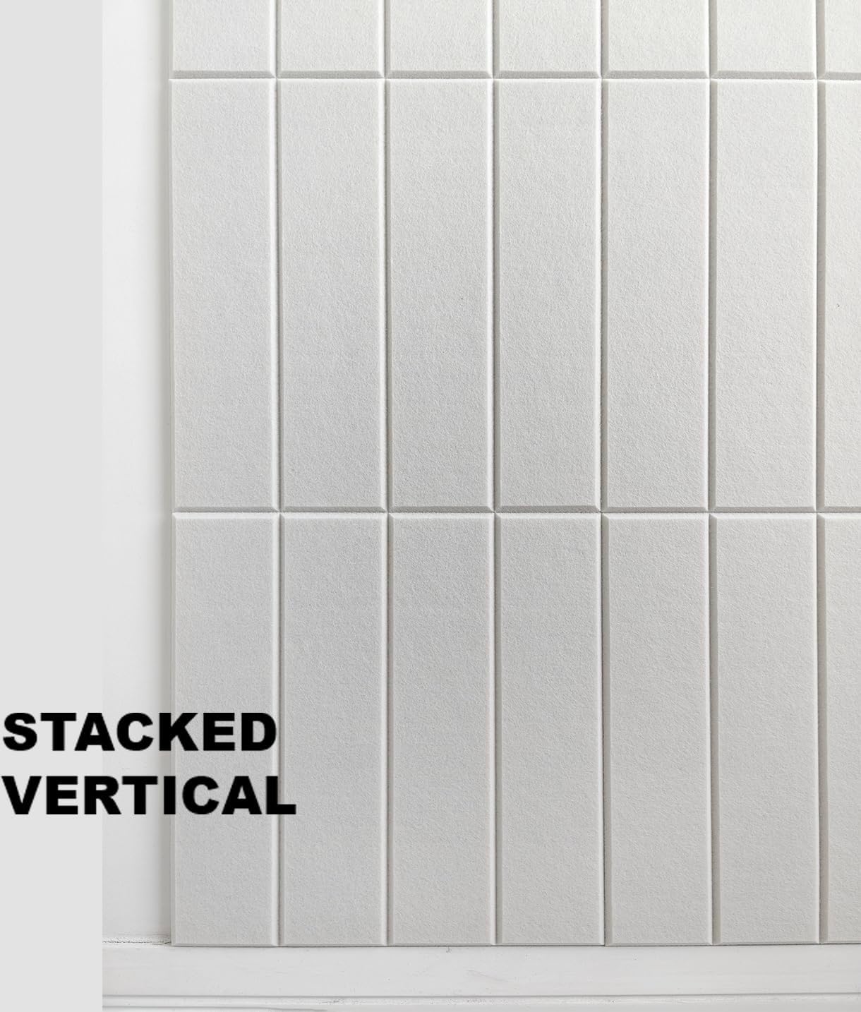 Large Cork Board Alternative - 24-Pack Felt Wall Tiles with Safe Removable Adhesive Tabs, Cork Wall Tiles Bulletin Board Home Office Essentials - Warm White